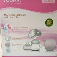 Tiralatte elettrico Youha con biberon.