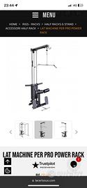 LACERTOSUS Lat Machine Per PRO Power Rack