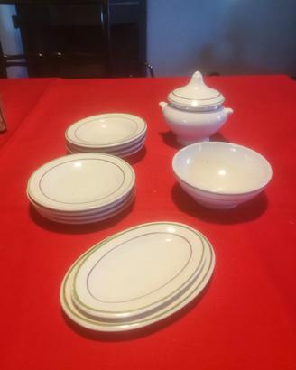 servizio piatti ceramica in miniatura - anni '30