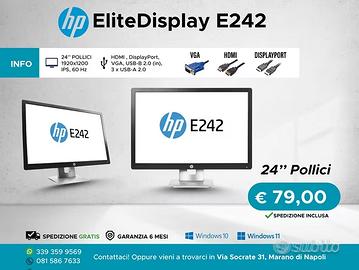 Monitor HP ELITE DISPLAY E242- 24 Pollici