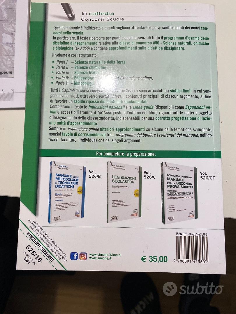 Libri concorso A50 e A028 ordinario/straordinario - Libri e Riviste In  vendita a Padova