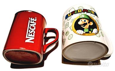 2 tazze,  1 Nescafè + 1 Supermario Nintendo nuove