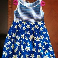 Abito Mayoral bimba 5 anni (110cm) Righe e Fiori