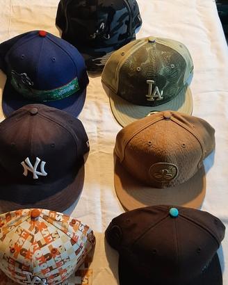 7 cappelli new era nuovi mai usati originali 