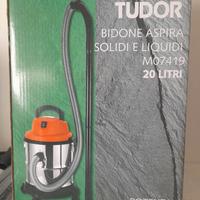 Bidone aspira solidi e liquidi Tudor 20Lt/1200W