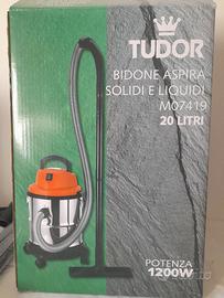 Bidone aspira solidi e liquidi Tudor 20Lt/1200W