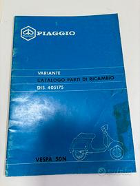 Catalogo ricambi originale Piaggio Vespa 50 N