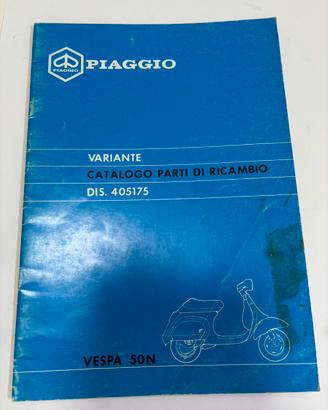 Catalogo ricambi originale Piaggio Vespa 50 N