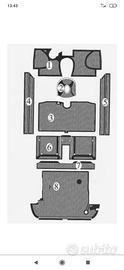 Tappeti in moquette Lancia Fulvia coupé 1a serie/h