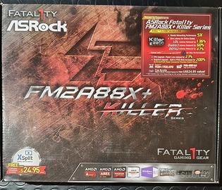 Scheda madre FM2+ ASROCK FM2A88X KILLER + CPU a4