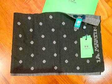 sciarpa in lana La Martina grigio nuova