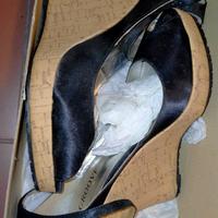 sandali  vintage con zeppa