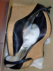 sandali  vintage con zeppa