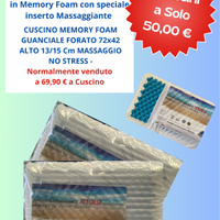 Coppia di cuscini massaggianti in memory foam