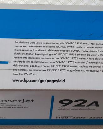 Toner Tamburo Cartuccia HP 92A c4092a originale