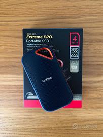 SSD SanDisk Extreme 4TB a 2000 MB/s in GARANZIA