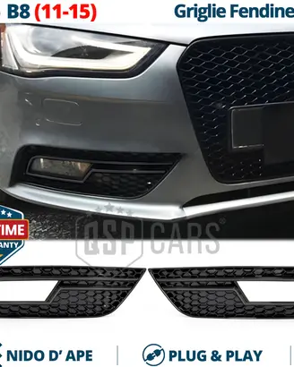 Griglie FENDINEBBIA per AUDI A4 B8 NIDO D'APE RS