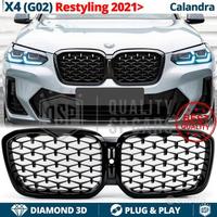 GRIGLIA Anteriore per BMW X4 G02 dal 2021 Diamond