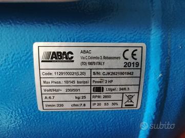 Compressore 24 lt Abac