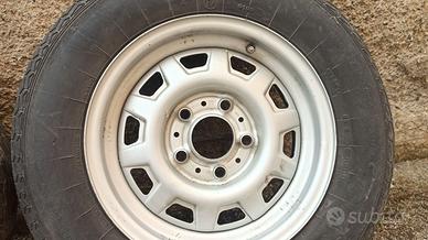 Ruote complete BMW d'epoca ORIG 51/2Jx14 H2 ET22