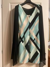 Vestito elegante nuovo con foulard Diana Gallesi