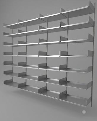 Libreria 606 Rams DePadova, silver 