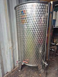 Bidone inox 400 L per olio
