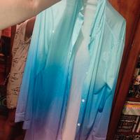 Camicia maxi large size larga multicolore donna