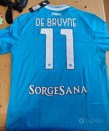 Maglia gara Napoli 25/26 KDB con firma Conte