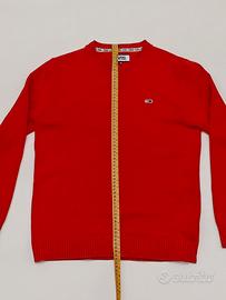 Maglione cotone rosso Tommy Jeans - Taglia XS