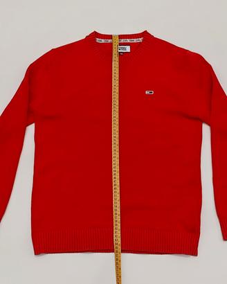 Maglione cotone rosso Tommy Jeans - Taglia XS
