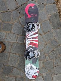 Tavola Snowboard Static 155 cm + Attacchi Burton M