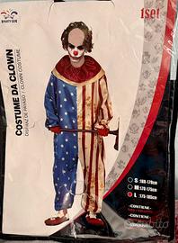 COSTUME DA CLOWN PATRIOTA PER ADULTI