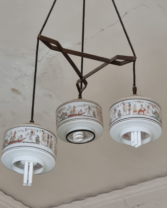 Lampadario a tre luci