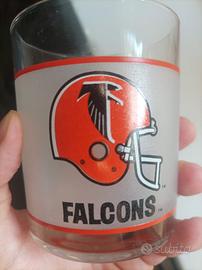 bicchiere NFL Falcons vintage raccolta Mobil 