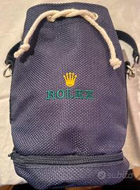 Rolex Borsetta Con Doppio Fondo Blu Nuovo