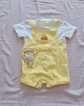 Tutina neonato prenatal gialla 62 cm nuovo