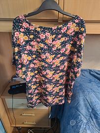 n.1 camicia chiusa Floreale donna taglia XXL