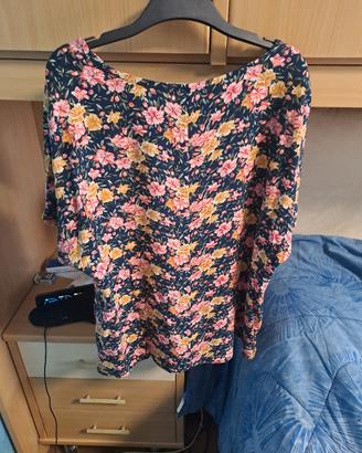 n.1 camicia chiusa Floreale donna taglia XXL