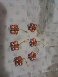 Set 6 charm farfalla thun