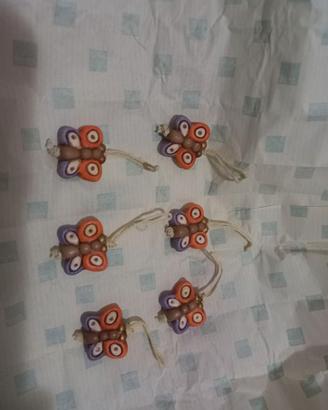 Set 6 charm farfalla thun