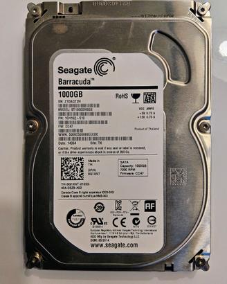 Segate Barracuda 1000gb (1Tb) Hard Disk 3,5