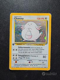 Chansey ITA Prima Edizione Carte Pokemon Set Base 