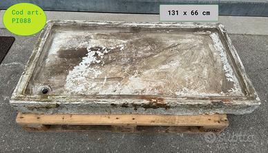 Secchiaio in pietra - lavandino 131 x 66 cm