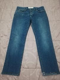 Jeans Topman Slim Uomo Cotone Taglia W 34 L 32