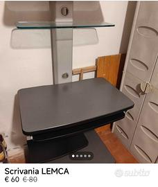 scrivania LEMCA porta PC e stampante 