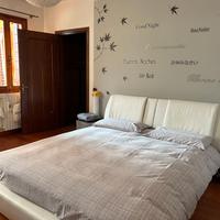 Letto matrimoniale contenitore ecopelle bianco