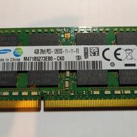 Memoria RAM marca Samsung 4 Gb PC portatile 