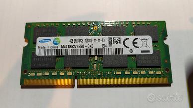 Memoria RAM marca Samsung 4 Gb PC portatile 