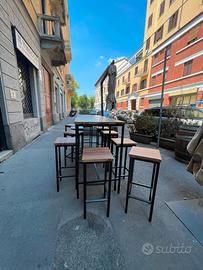 sgabelli e tavoli alti